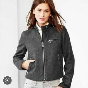 Gap wool-blend biker jacket